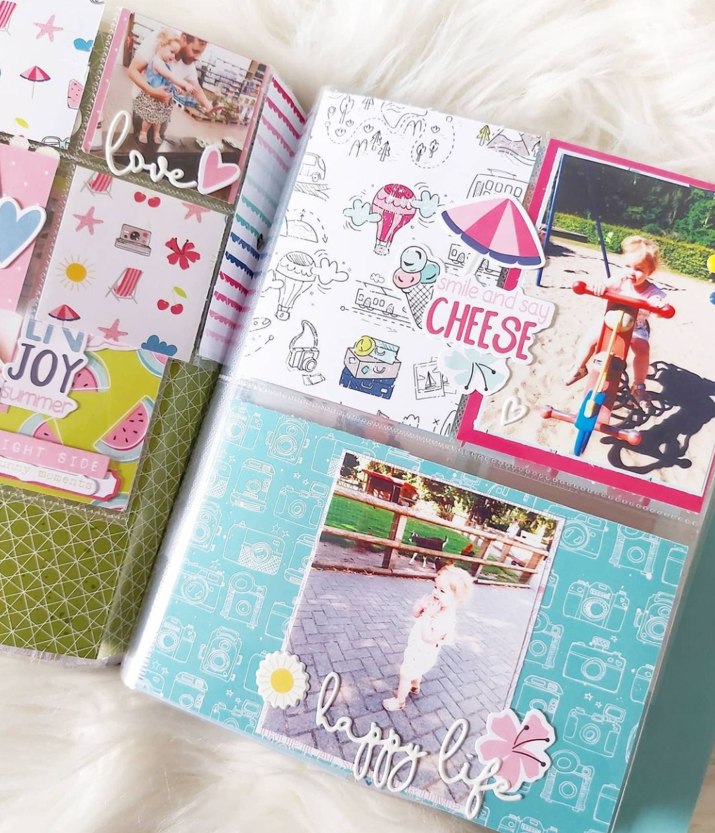 Example page of last year's DLS Summer Stories album